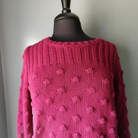 Vince Camuto Pom Pom Chunky Sweater - Picture 2 of 4